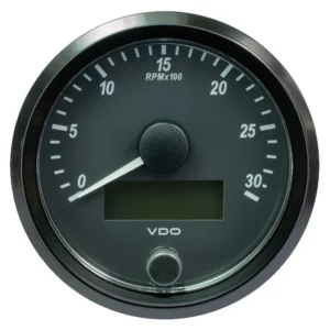 VDO SingleViu 80mm (3-1-8") Tachometer - 3000 RPM