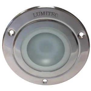 Lumitec Shadow - Flush Mount Down Light - Polished SS Finish - 3-Color Red-Blue Non Dimming w-White Dimming