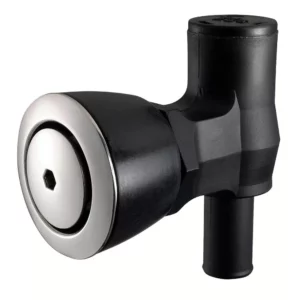 Attwood 90 P-Trap Fuel Tank Vent - Flush Mount - Black w-Stainless Steel Vent Head