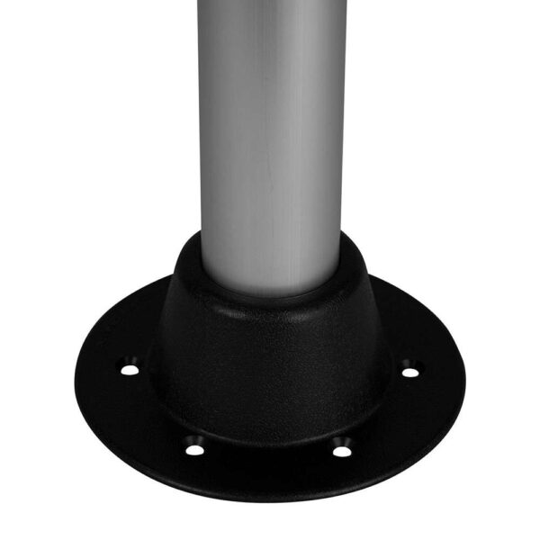 Wise White Rectangular Table - 4 Drink Holders w-Pedestal - Image 4