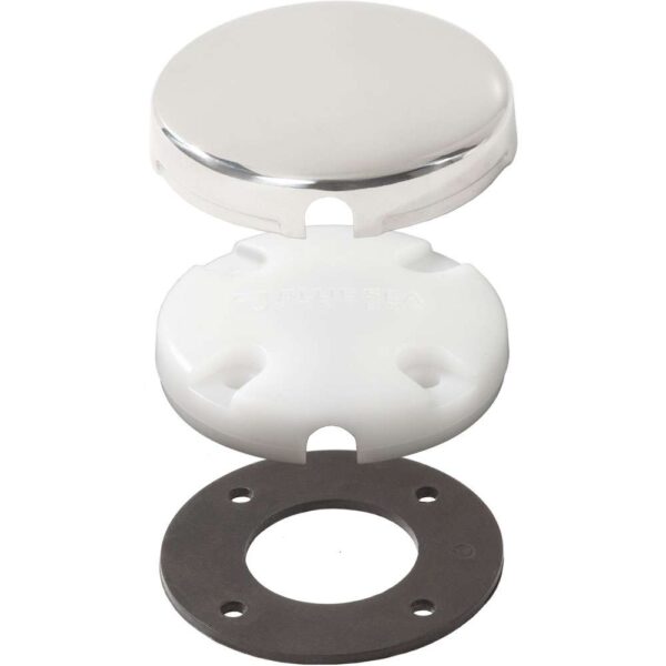 Blue Sea Side Entry CableClam w-Stainless Steel Dress Cap