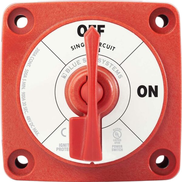 Blue Sea 6004 Single Circuit ON-OFF w-Locking Key - Red - Image 2