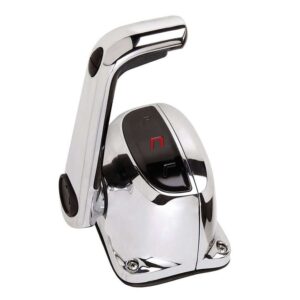 UflexSingle Lever Top Mount Control w-Neutral Lock & Trim Switch - Chrome