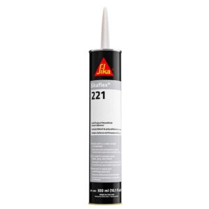 Sika Sikaflex 221 Multi-Purpose Polyurethane Sealant-Adhesive - 10.3oz(300ml) Cartridge - Black