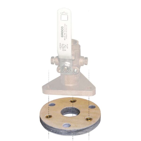 GROCO Backing Block f-1-1-4" & 1-1-2" Seacocks