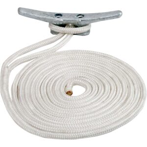 Sea-Dog Double Braided Nylon Dock Line - 3-8" x 20' - White