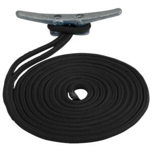 Sea-Dog Double Braided Nylon Dock Line - 5-8" x 20' - Black