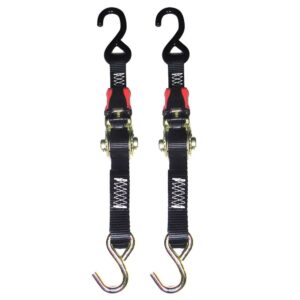 Rod Saver Rubber Ratchet Tie-Down - 1" x 6' - Pair