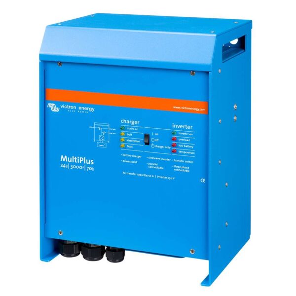 Victron Multiplus Inverter-Charger 24VDC - 3000VA - 120VAC w-7 70AMP Charger - 50AMP Transfer Switch - UL Approved - Image 3