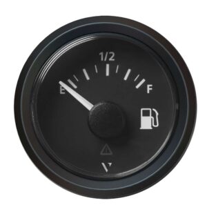Veratron 52MM (2-1-16") ViewLine Fuel Level Gauge Empty-Full - 240 to 33.5 OHM - Black Dial & Triangular Bezel
