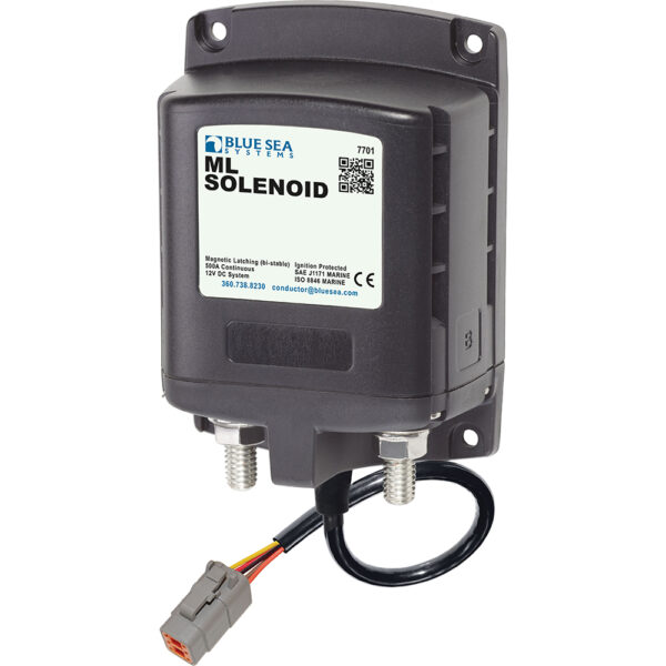 Blue Sea 7701100 ML Solenoid 12V 500A w-Deutsch Connector