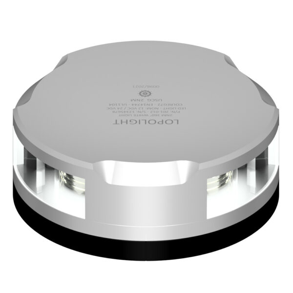 Lopolight 360-Degree Anchor Light - 2NM - Silver Housing w-FB Base