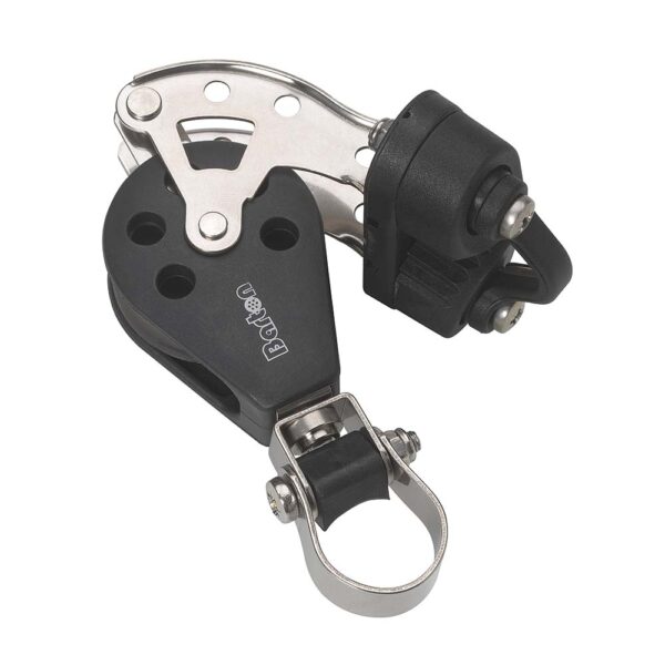 Barton Marine Size 3 Stanchion Lead Block - Single w-Becket & Cam Cleat