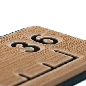 SeaDek 36 Routed Ruler - 6mm - Brushed Texture - Mocha-Black