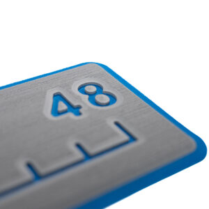 SeaDek 48 Routed Ruler - 6mm - Brushed Texture - Storm Grey-Bimini Blue