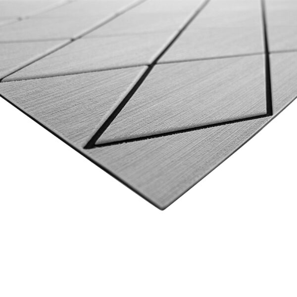 SeaDek 40" x 80" 6mm Two Color Diamond Full Sheet - Brushed Texture - Storm Grey-Black (1016mm x 2032mm x 6mm)