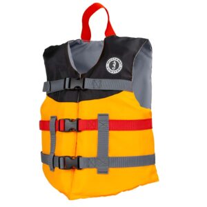 Mustang Youth Livery Foam Vest - Mango-Black