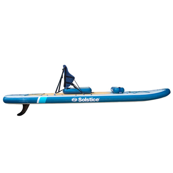 Soltice Watersports 10'6" Rambler Inflatable Stand-Up Paddleboard-Kayak 2-In-1 Kit w-Seat & Convertible Paddle - Blue - Image 2